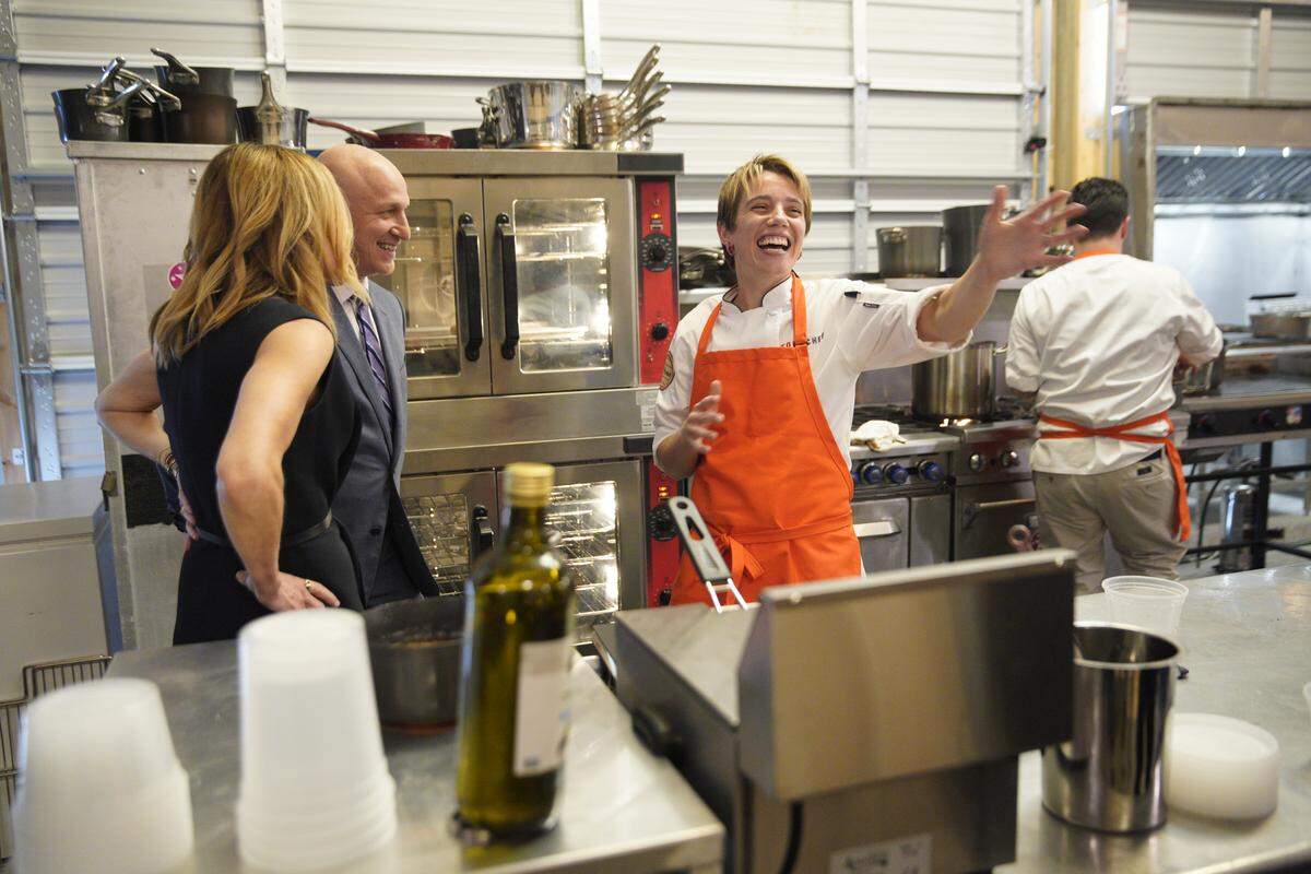 Chef Adrienne Wright, with Caroline Styne and Tom Colicchio, is riding a big win with her performance in Restaurant Wars. Can she capitalize on that?