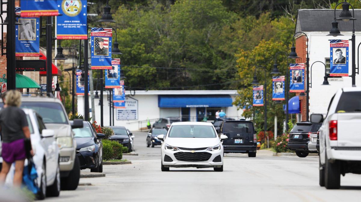 Beattyville Main Street, where residents are trying to come back from the opioid crisis and COVID.