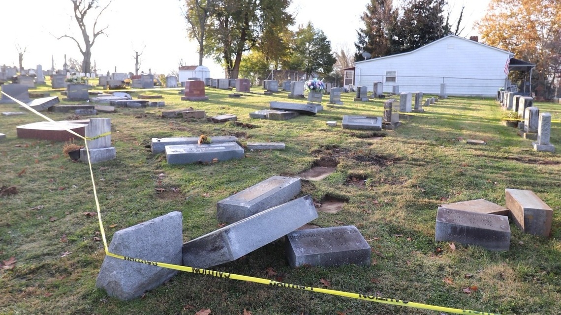 About 2 dozen headstones damaged by truck in Nicholasville cemetery. What’s next.