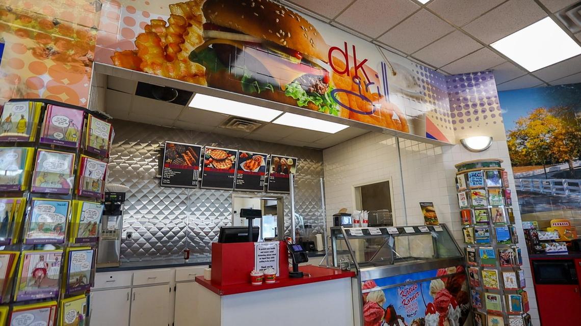 dkGrill restaurant within Double Kwik convenience store in Nicholasville, Feb. 15, 2021.