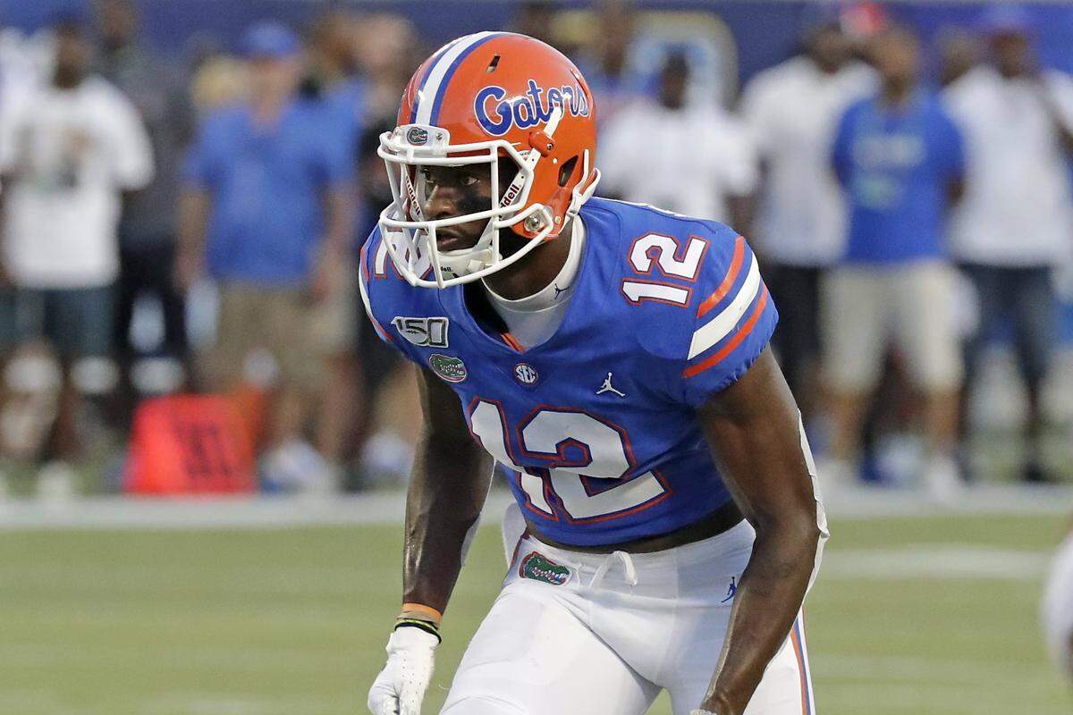 A transfer from Mississippi, wide receiver Van Jefferson (12) led Florida with 35 receptions last season.