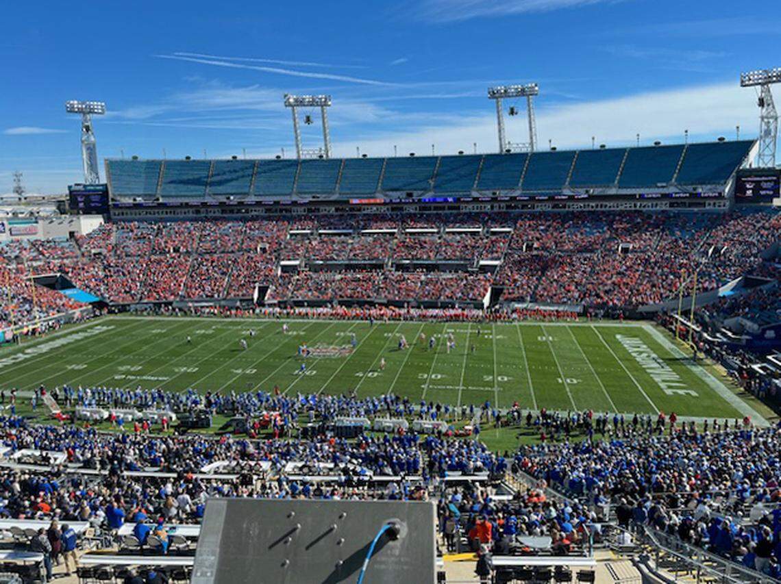 Kentucky takes on Clemson in the Gator Bowl in Jacksonville, Florida, on Friday, Dec. 29, 2023.