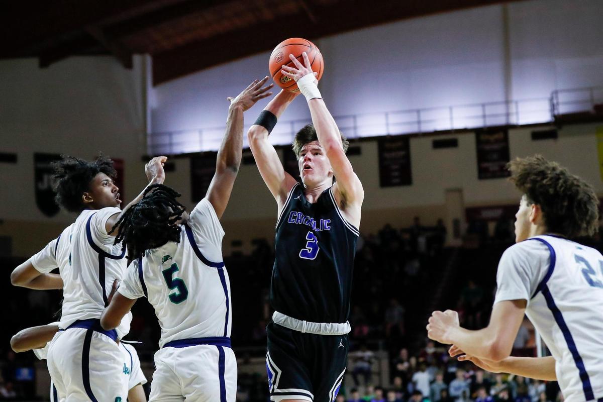 Tyler Doyle scored a team-high 15 points in Lexington Catholic’s victory against Great Crossing in the boys’ 11th Region semifinals.