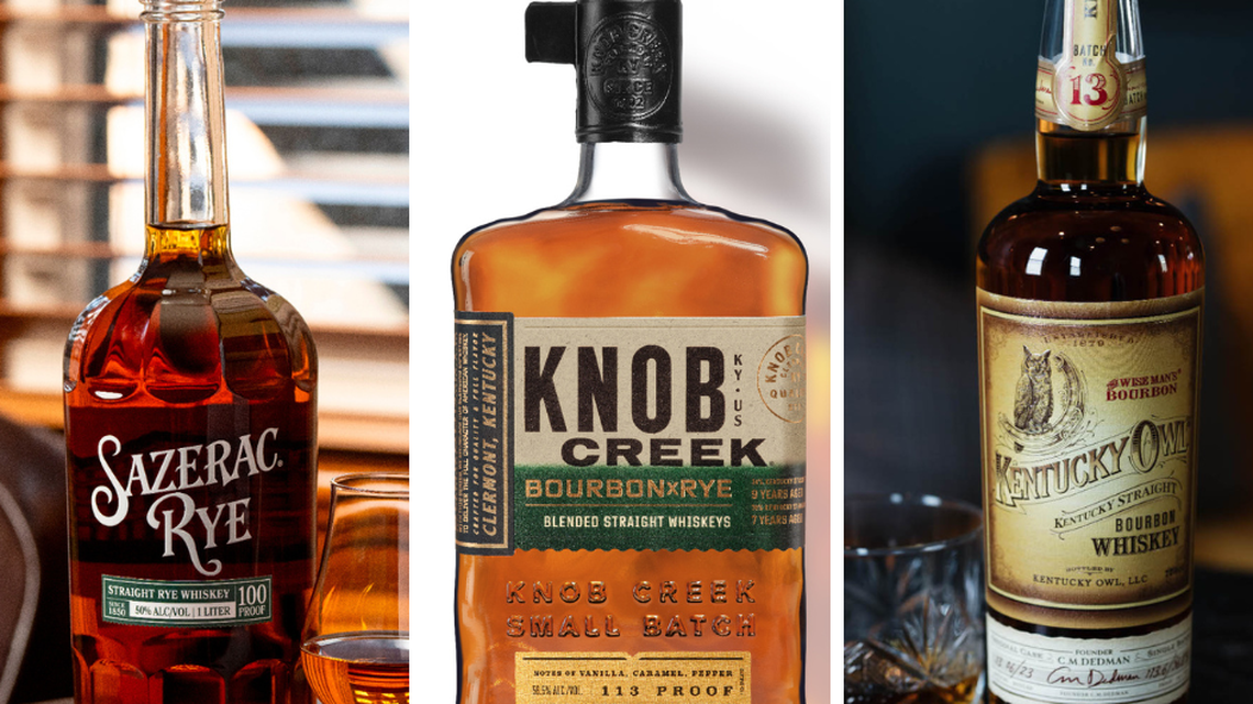 New whiskeys hitting shelves in July include Sazerac Rye 100 Proof, Knob Creek Bourbon x Rye and Kentucky Owl Batch 13.