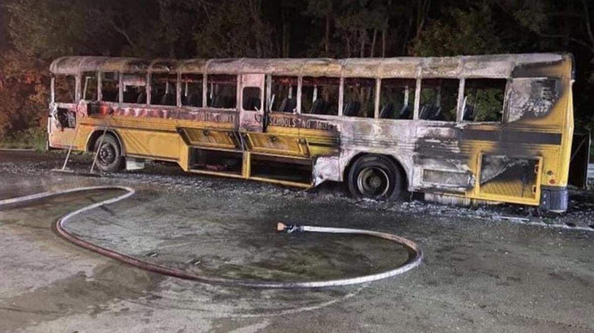 The school bus carrying the Scott County football team’s defensive players caught fire on Interstate 75 as it traveled home from Lexington after the Cardinals’ game against Frederick Douglass on Sept. 24. All on board made it out safely.