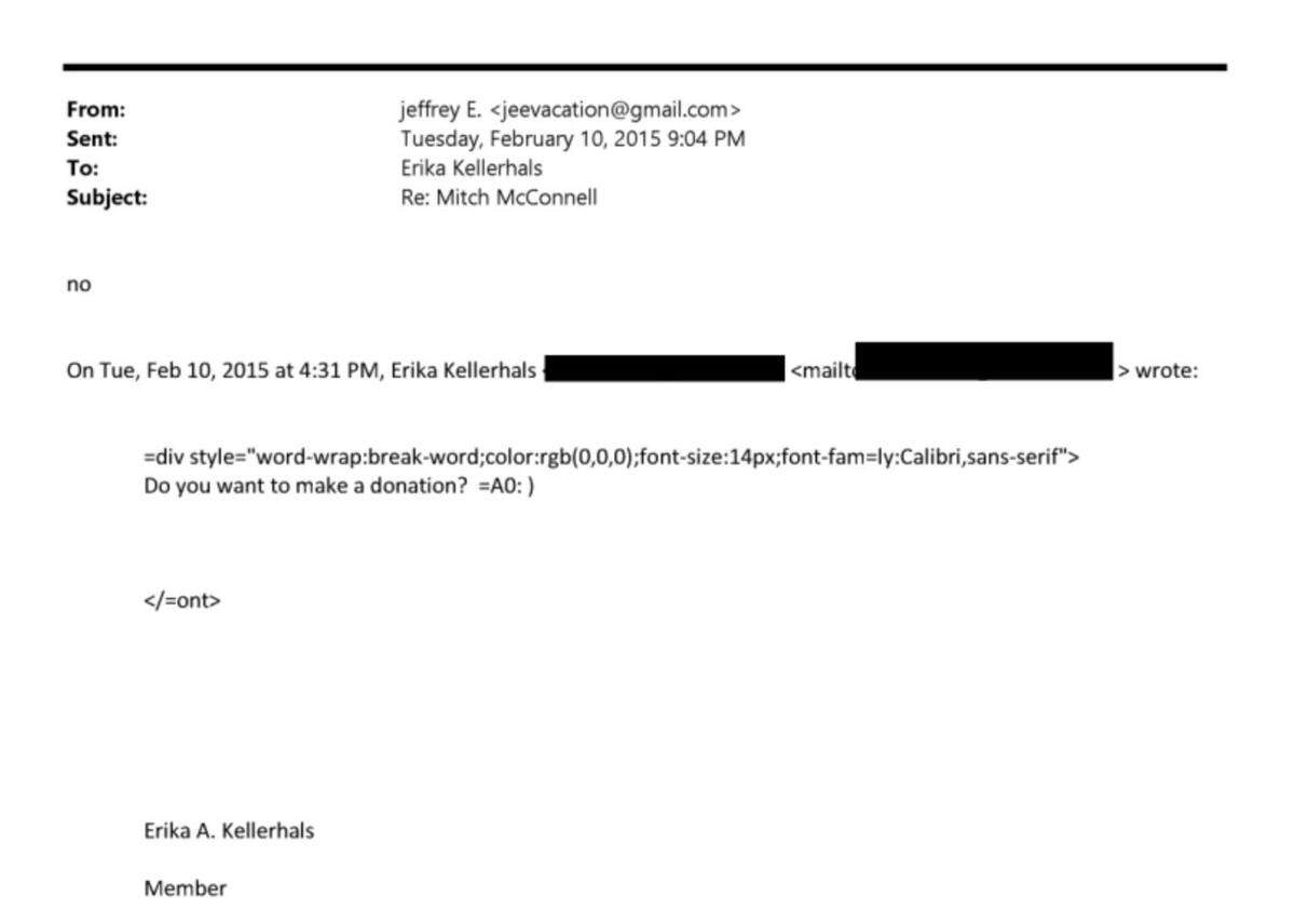 A screenshot from the DOJ’s Epstein Files database