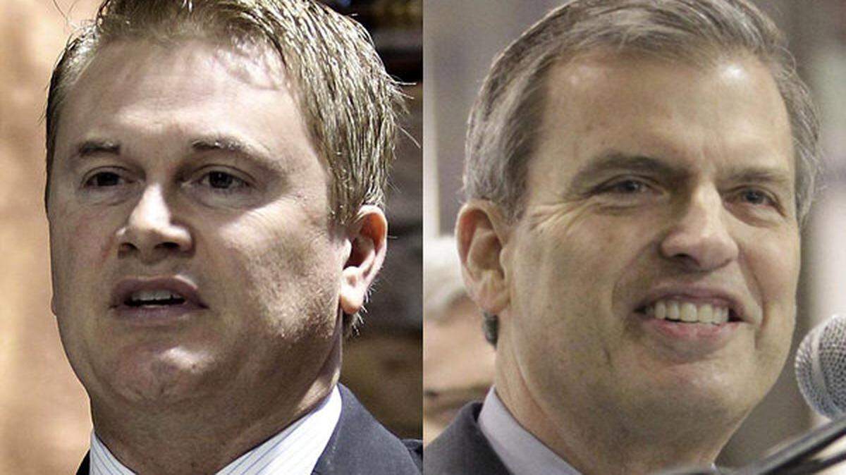 James Comer, left, and Hal Heiner