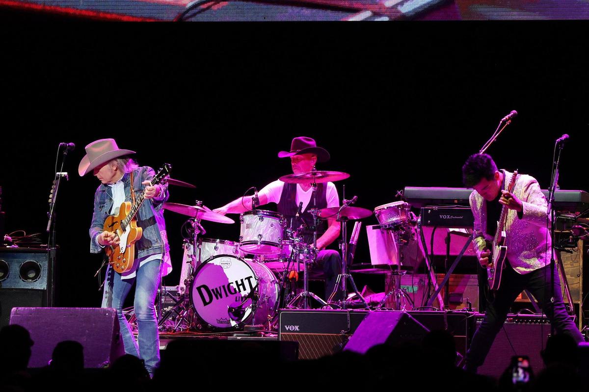 Dwight Yoakam performs during the Kentucky Rising benefit concert at Rupp Arena in Lexington, Ky., Tuesday, Oct. 11, 2022. (Photo by James Crisp)