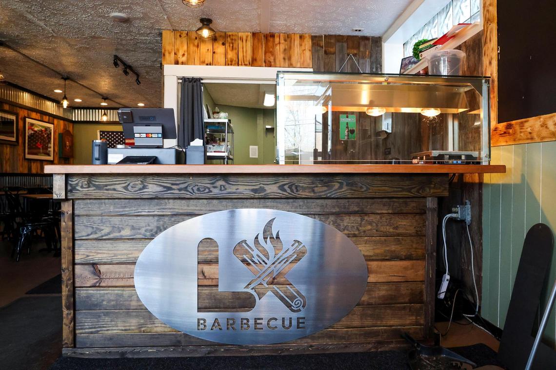 The order counter at LX BBQ, 226 Walton Ave., Monday, Feb. 3, 2025 in Lexington, Ky. “What we do here is craft barbecue. That’s the main goal,” co-owner Chris Baker said. The menu includes brisket, pulled pork, spare ribs, turkey and homemade sausage cooked on an offset smoker.