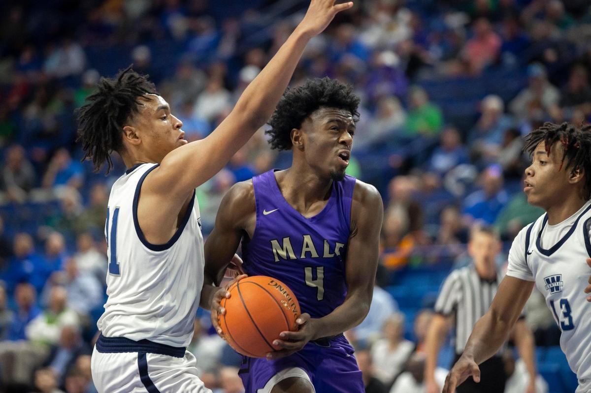 Dezdrick Lindsay (4) led Male with 23 points in its loss to Warren Central on Thursday.