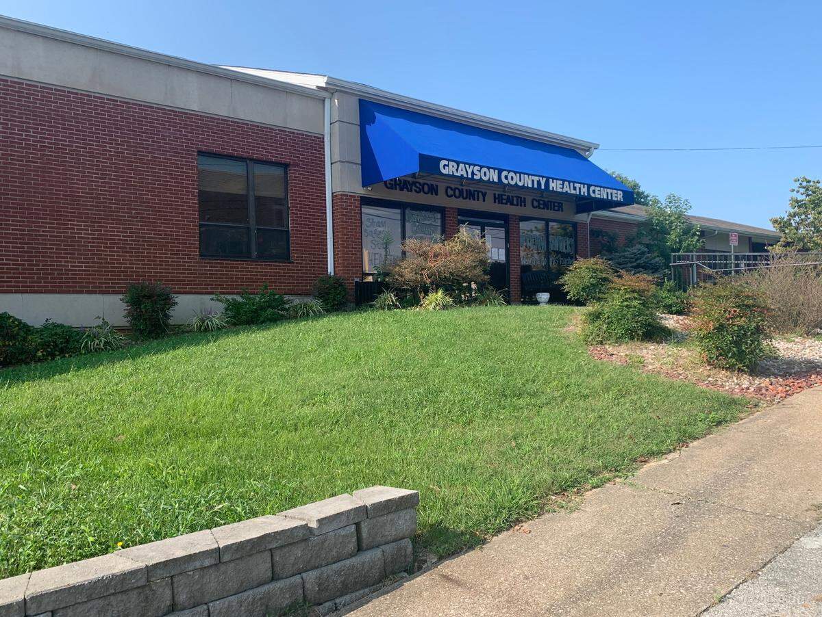 The Grayson County Health Department in Leitchfield, where staff recently decided to stop posting daily COVID-19 updates to social media because of persistent death threats and profanity from commenters.