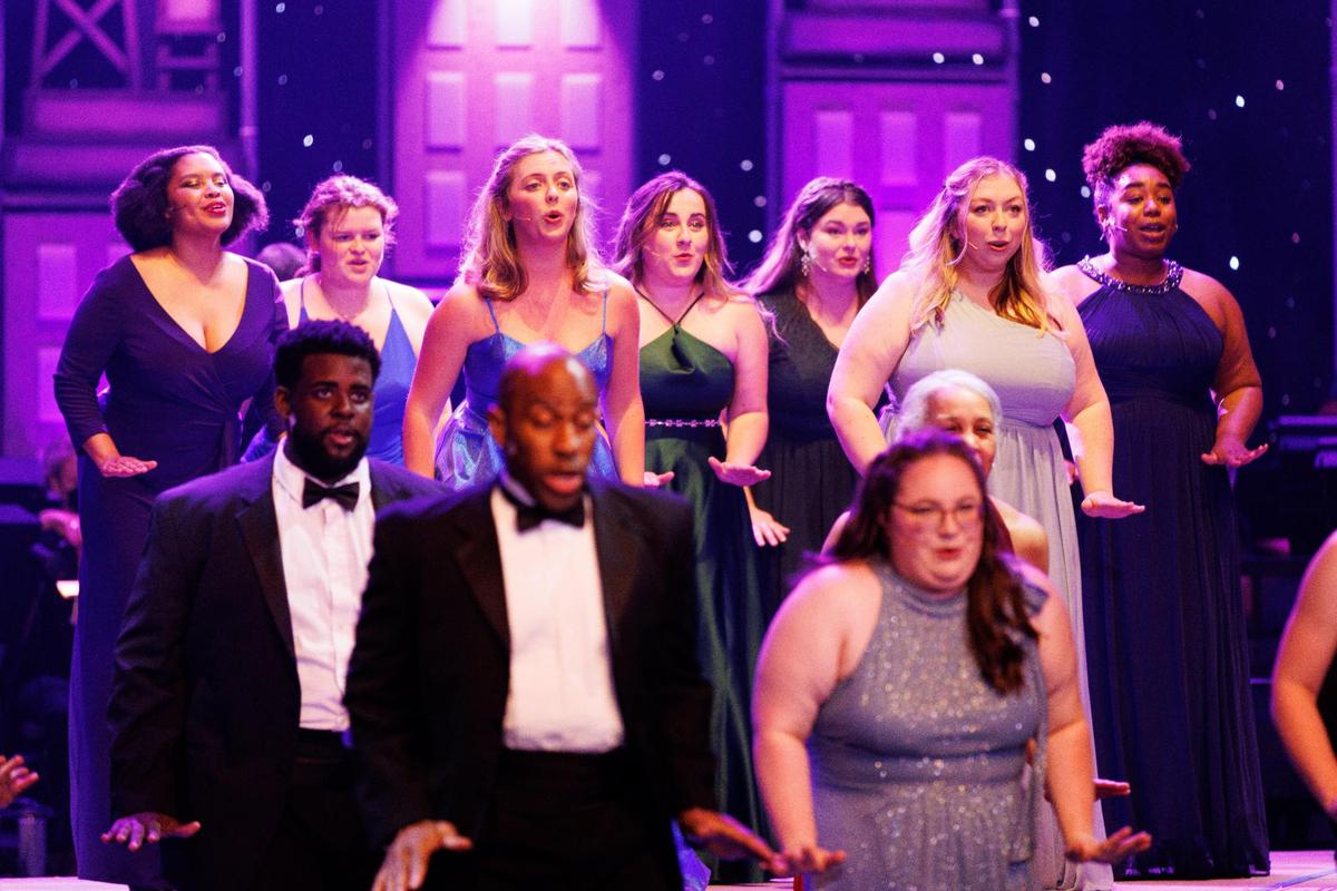 Performers, primarily UK opera students, perform a variety of tunes from Broadway musicals for the annual “Grand Night for Singing” show.
