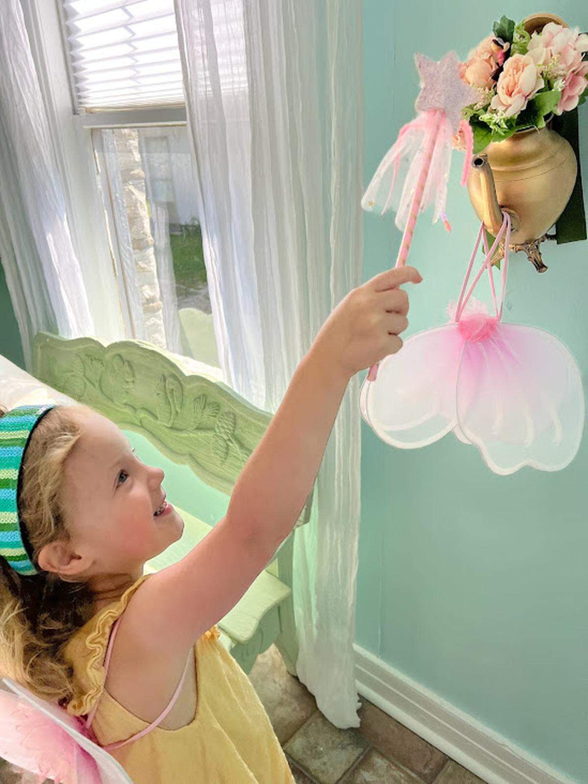 Kid-friendly bakery Olive’s Apron has fairy wings and wands that kids can use while they hunt for fairies sprinkled around the shop.