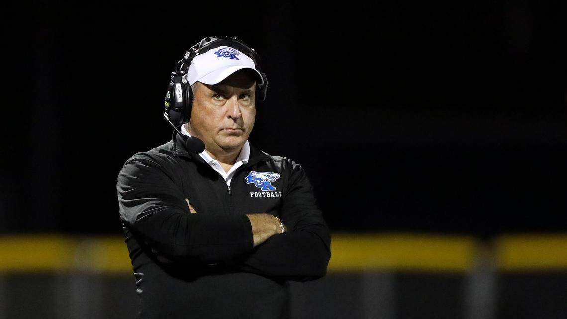 Lexington Christian head coach Doug Charles has the Eagles flying high at 7-2 but a daunting playoff path awaits.