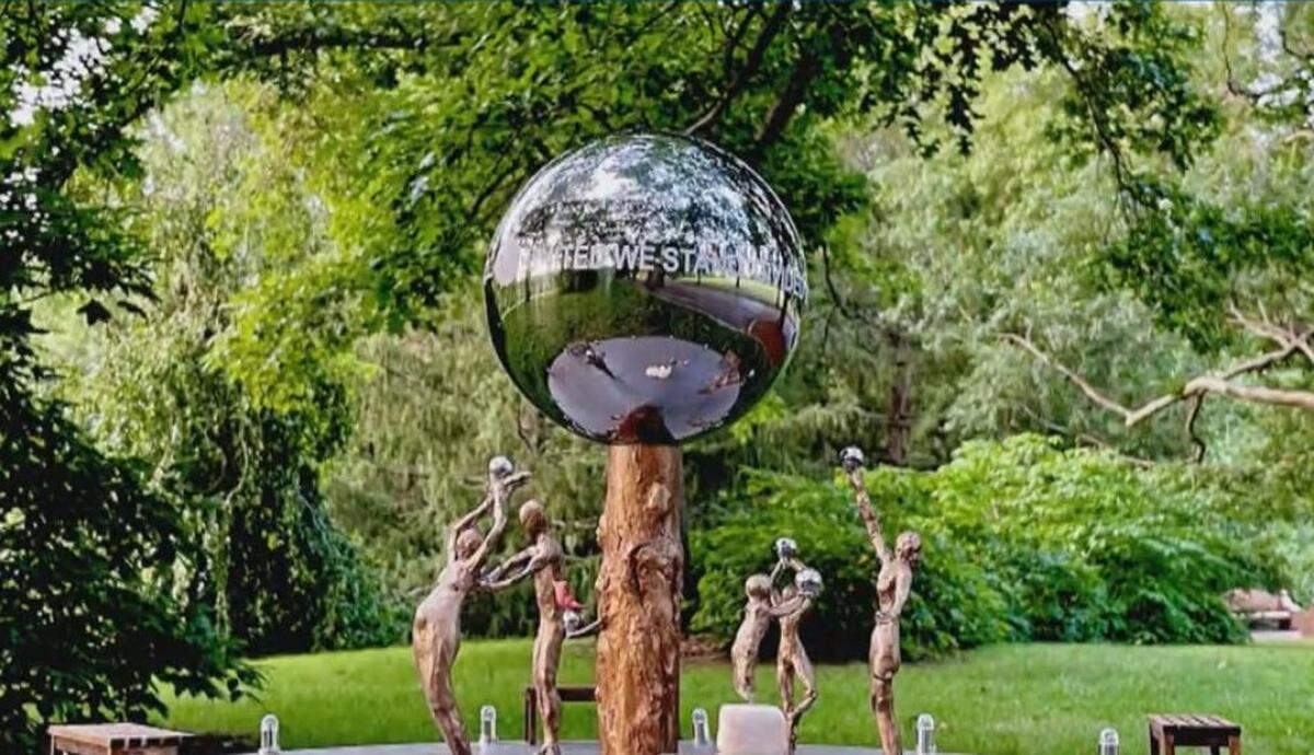 Amanda Matthews, a Kentucky artist, unveiled the design for her COVID-19 memorial which will be installed on the Kentucky Capitol grounds.