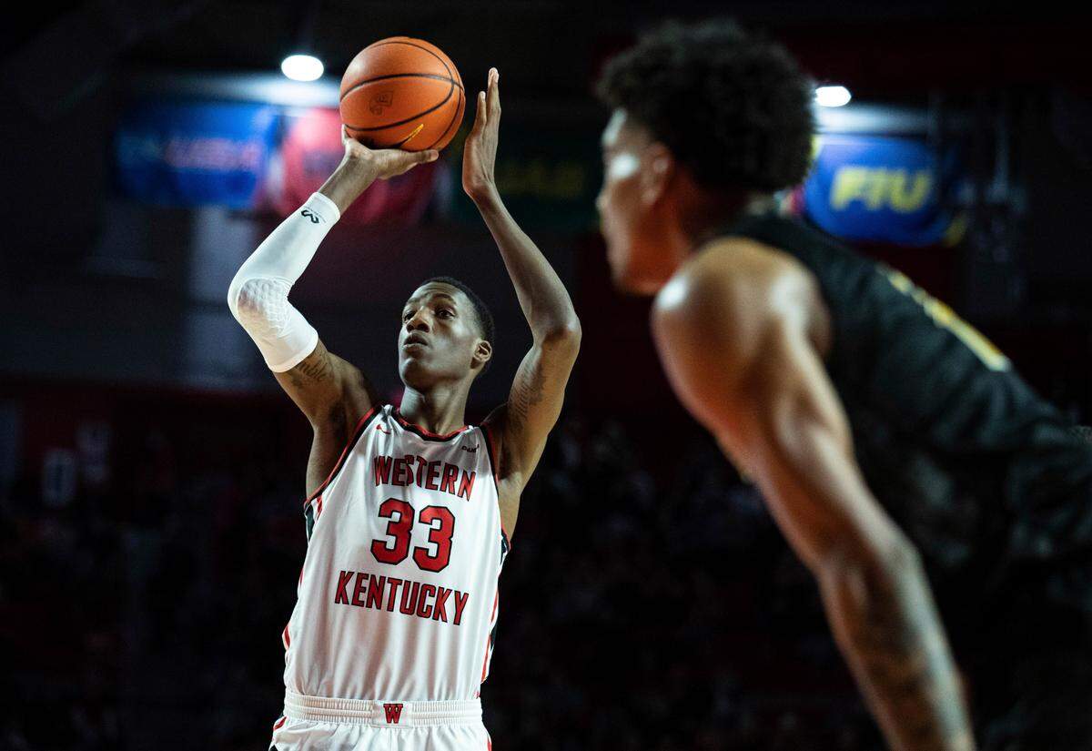 Jamarion Sharp, who played two seasons at Western Kentucky, is in the NCAA transfer portal while also testing the NBA Draft process.