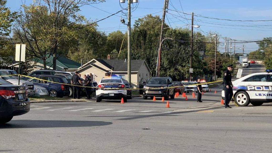 Lexington police investigated a shooting at Seventh Street and Winchester Road that killed two 18-year-olds and injured another teen. They were targeted by members of a gang in another vehicle who fired more than 35 bullets at the busy intersection by a Speedway gas station in the afternoon, according to court records. Prosecutors have filed criminal syndicate charges against 14 alleged gang members in an effort to fight gang violence.
