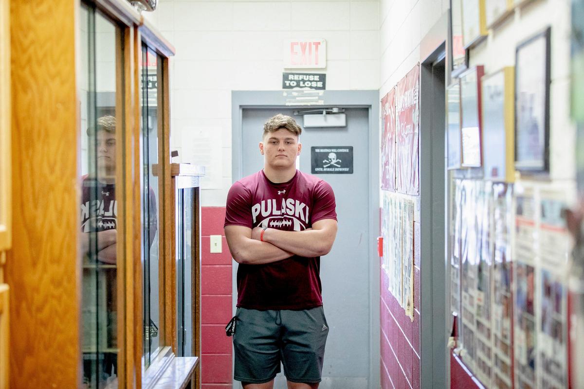 Tristan Cox was a standout on both offense and defense as a senior at Pulaski County.