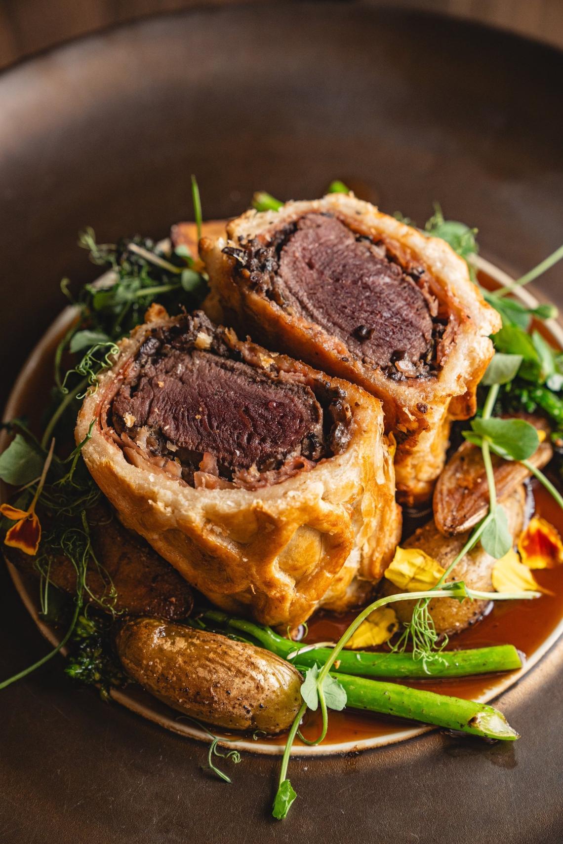 The Wellington at the GrandDam at the Manchester Hotel is rotated between elk and venison.