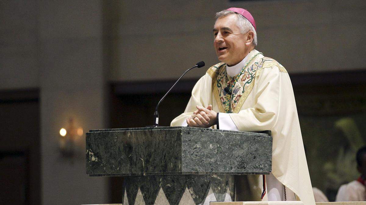 In this March 2013 file photo, then Bishop Ronald Gainer, head of the Roman Catholic Diocese of Lexington, led a special Mass at Cathedral of Christ the King for newly elected Pope Francis.