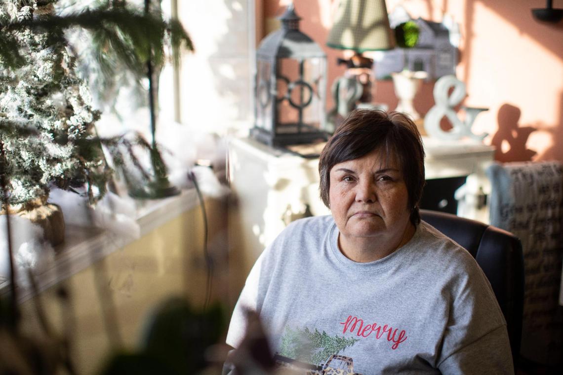 Belinda Jordan at All Occasion Flowers in West Liberty, Ky., Wednesday, December 15, 2021. After the 2012 tornado Belinda Jordan decided to close her own florist business because the cost of rebuilding the historic building would be too much. Jordan now works as a freelance florist helping other business and individuals.