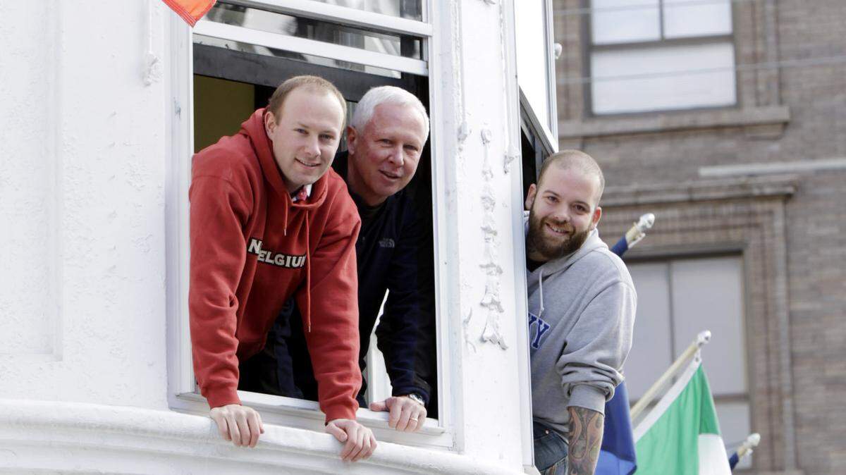 Brian Behr, general manager, left, his father, Tom Behr, owner, and Andrew Suthers, chef, plan to open the Village Idiot pub in the former Metropol location at 307 West Short Street. The new venture will serve upscale pub food and have a full service bar.