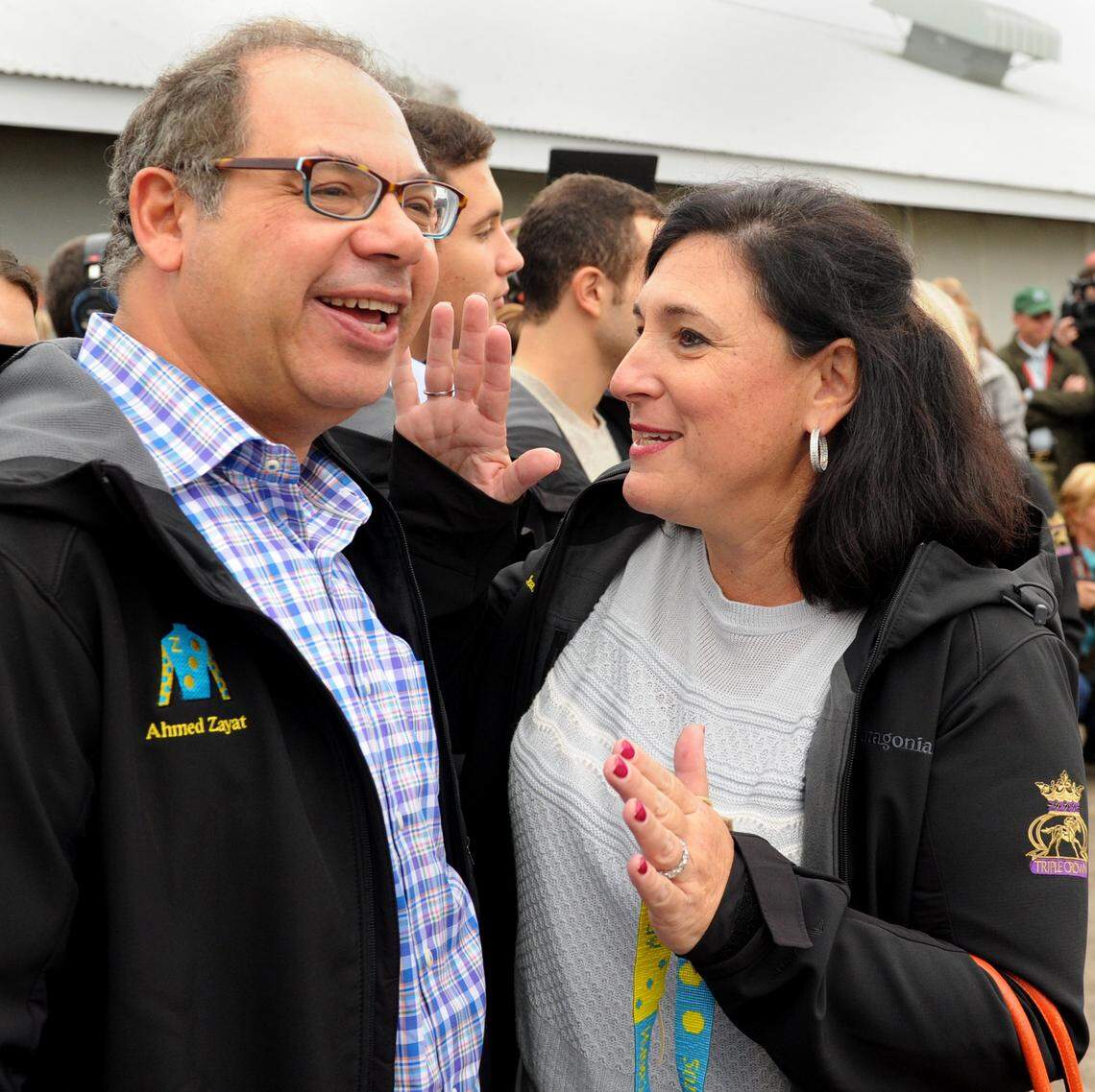 Ahmed Zayat with his wife Joanne in 2015.