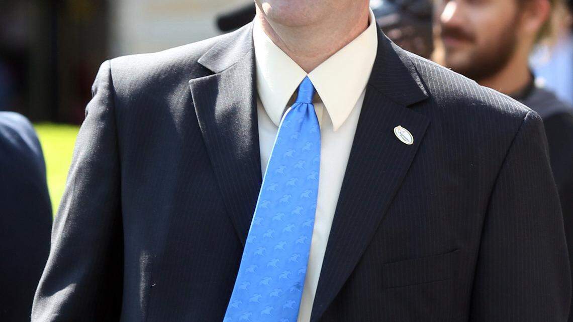 Richie Farmer at the 2010 Keeneland Spring Meet.