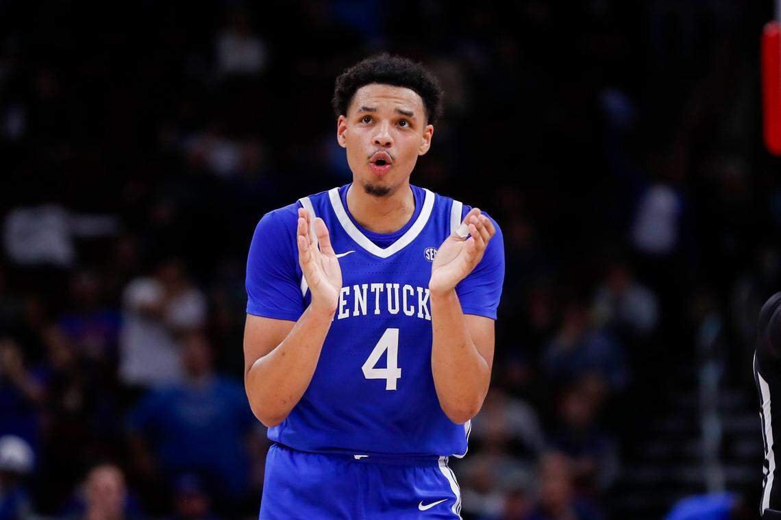 Kentucky forward Tre Mitchell (4) is averaging 12.3 points, 7.6 rebounds and 3.1 assists for UK this season. Mitchell has started all 21 games that he’s played in this season.