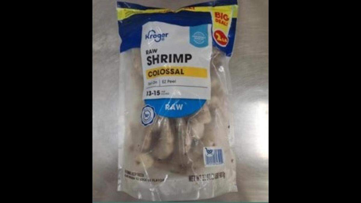 Aquastar of Seattle issued a recall Sept. 19 for this product, Kroger Raw Colossal EZ Peel Shrimp, shipped to Kentucky Kroger locations for possible contamination with cesium-137.