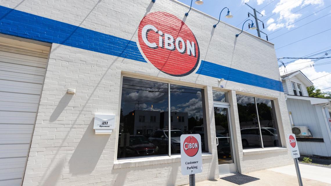 Cibon is on Rosemont Garden near the railroad tracks.