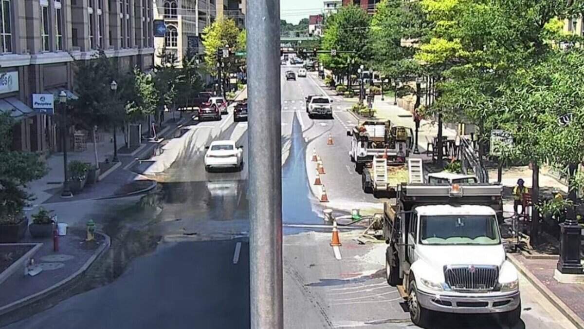 A section of W. Main Street in downtown Lexington, Ky. is blocked off until further notice due to an emergency water main repair.