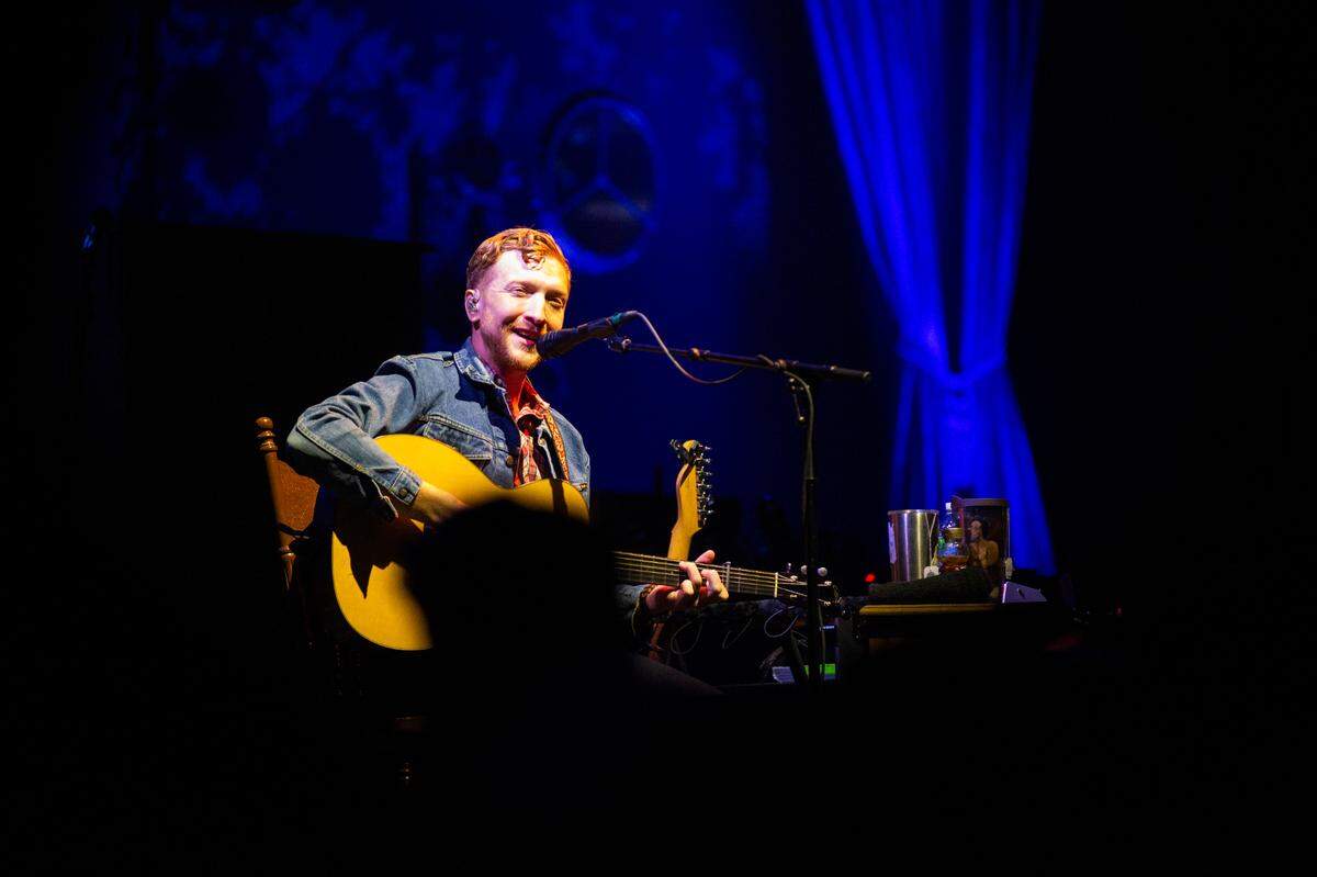 Tyler Childers performs at Rupp Arena in Lexington, Ky., on Saturday, Dec. 30, 2023.
