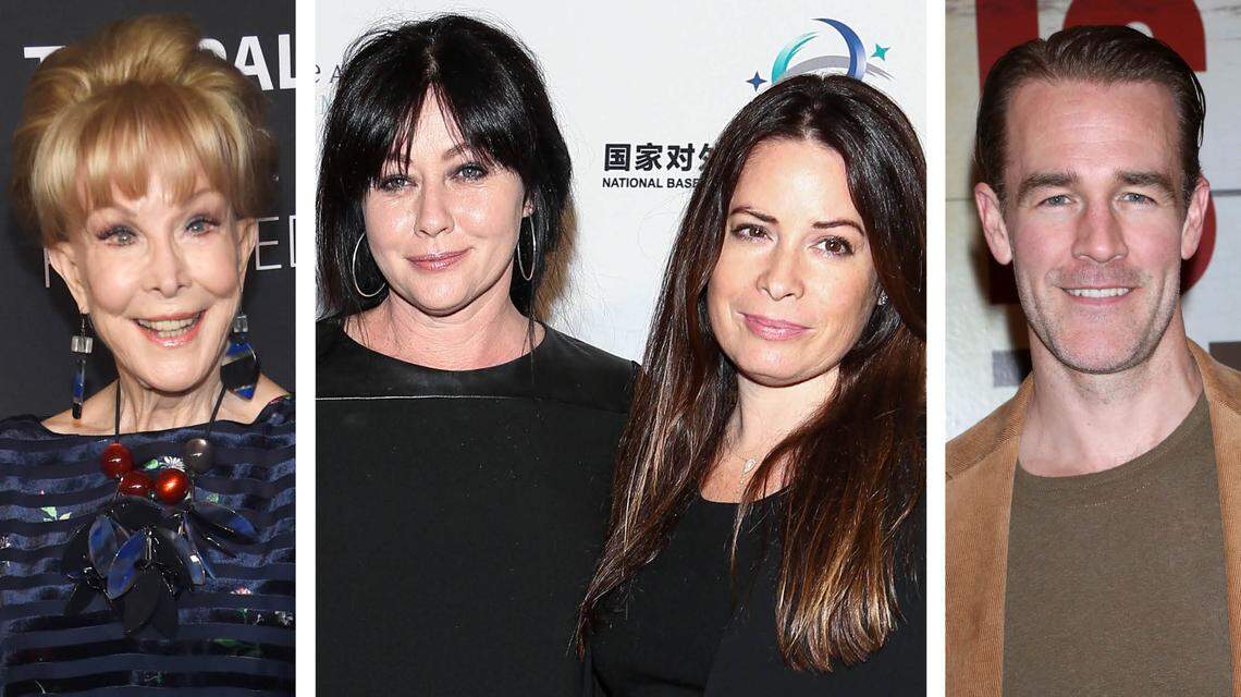 From left, Barbara Eden, Shannon Doherty, Holly Marie Combs and James Van Der Beek will be at Lexington Comic Con this weekend.