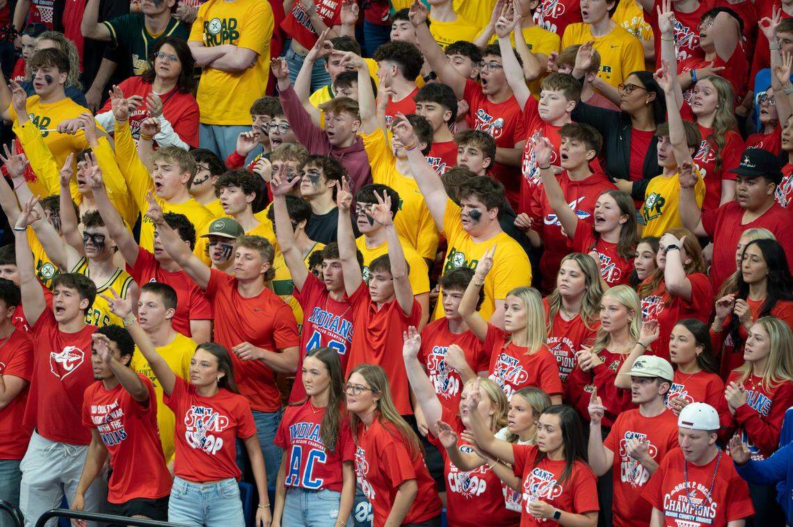 The Adair County student section was fully engaged as the clock wound down late in Wednesday’s Sweet 16 opener against Bowling Green.