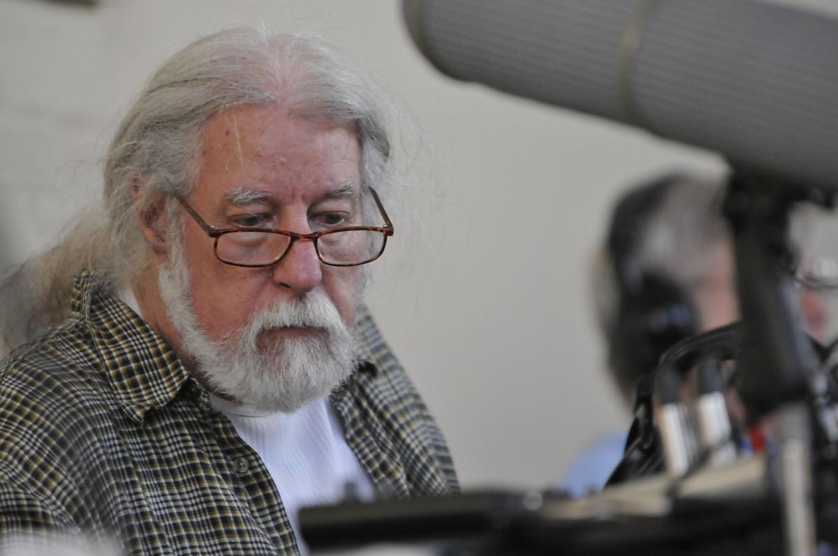 Ed Commons at the controls during a taping of Red Barn Radio. Lexington-based Howard’s Creek performed at the Aug. 18, 2010, taping of Red Barn Radio.