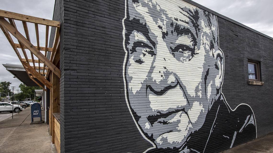 A mural of Kentucky singer John Prine was recently painted on the side of the new Apollo’s Pizza, which isn’t open yet, on Leestown Road. The mural was painted by Graham Allen of SquarePegs Studio and Design.