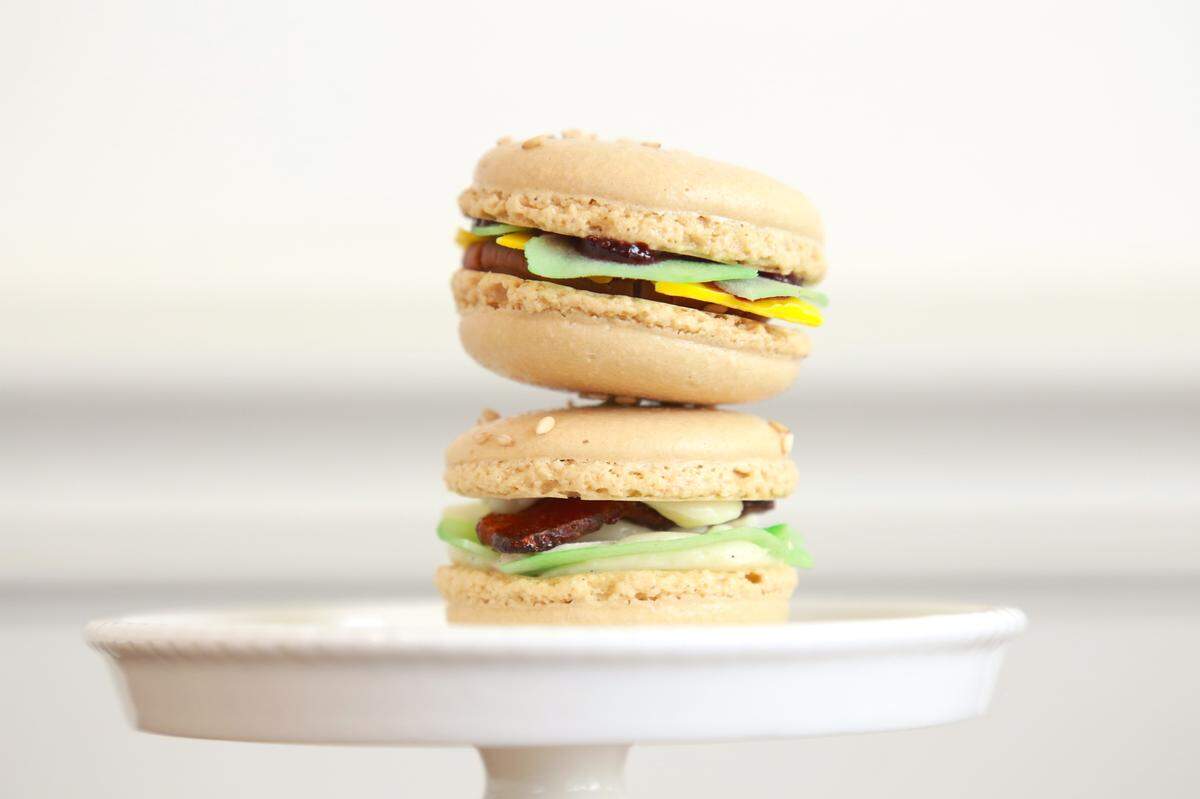 La Petite Delicat will offer two Macaron Burgers for Lexington Burger Week.
