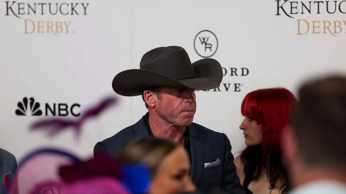 Creator of “Yellowstone” Taylor Sheridan walks the Kentucky Derby Red Carpet on Friday, May 3, 2025, at Churchill Downs in Louisville, Kentucky.