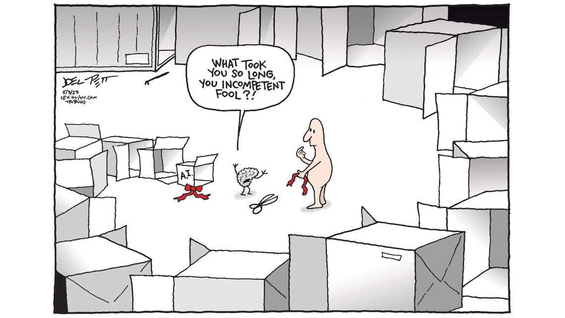 Joel Pett: Meet our new overlord