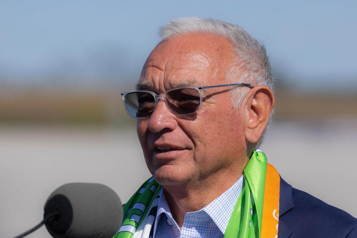 Earlier proposals would have placed Lexington Sporting Club’s practice facility and stadium in two different locations. Majority owner Bill Shively said Tuesday that “I always leaned toward connecting everything together.”