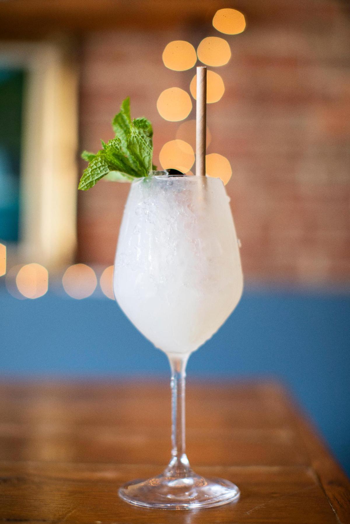 A mojito from the Wrigley Taproom in Corbin, Ky., Wednesday, June 16, 2021. The taproom offers a wide selection of local and domestic beers and cocktails.