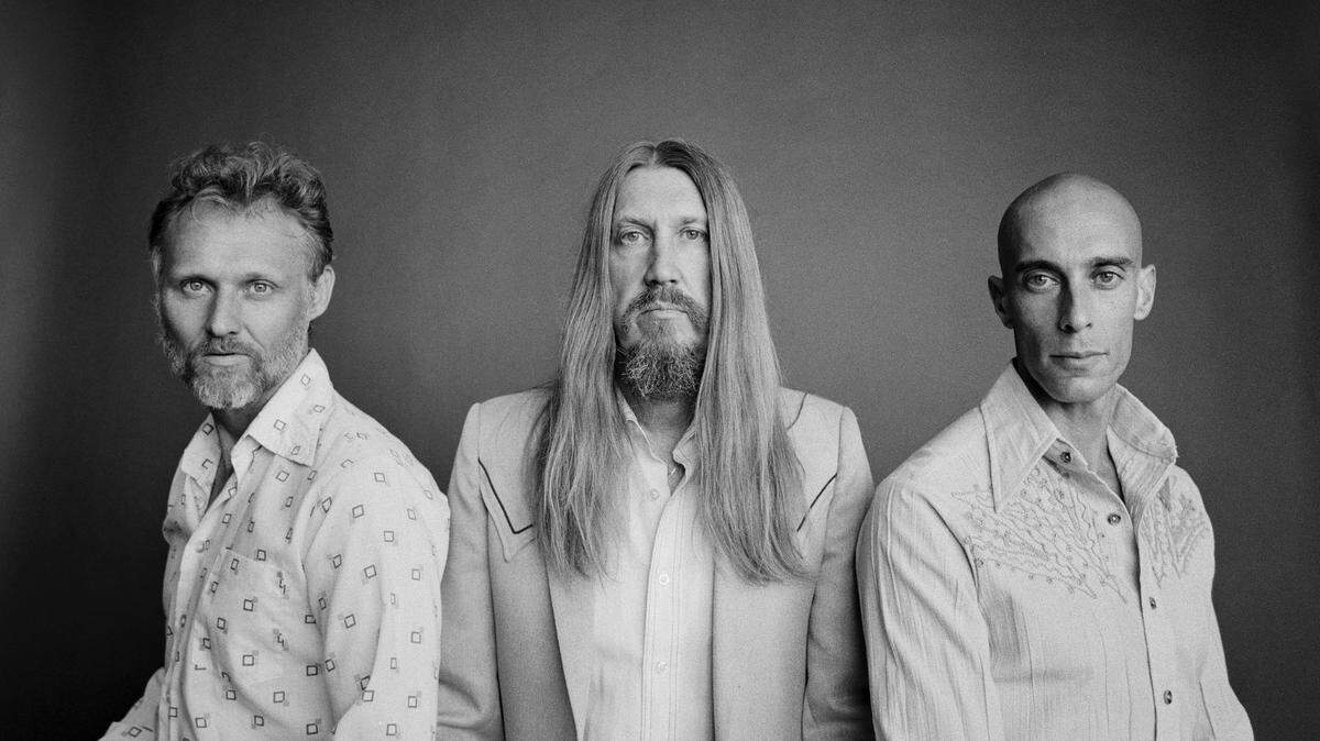 From left, The Wood Brothers are Chris Wood, Oliver Wood and Jano Rix. The Grammy-nominated group has a Manchester Music Hall concert on Friday.