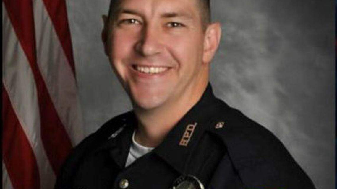 Bardstown police officer Jason Ellis, 33, was shot multiple times in May 2013 when he got out of his cruiser to pick up tree limbs on an exit ramp of the Blue Grass Parkway.