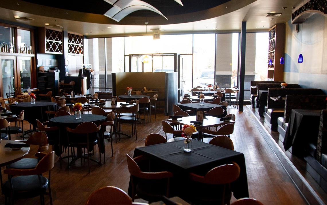 The main dining room at Azur Restaurant and Patio in Lexington. The local restaurant has been a popular dining spot for 20 years.