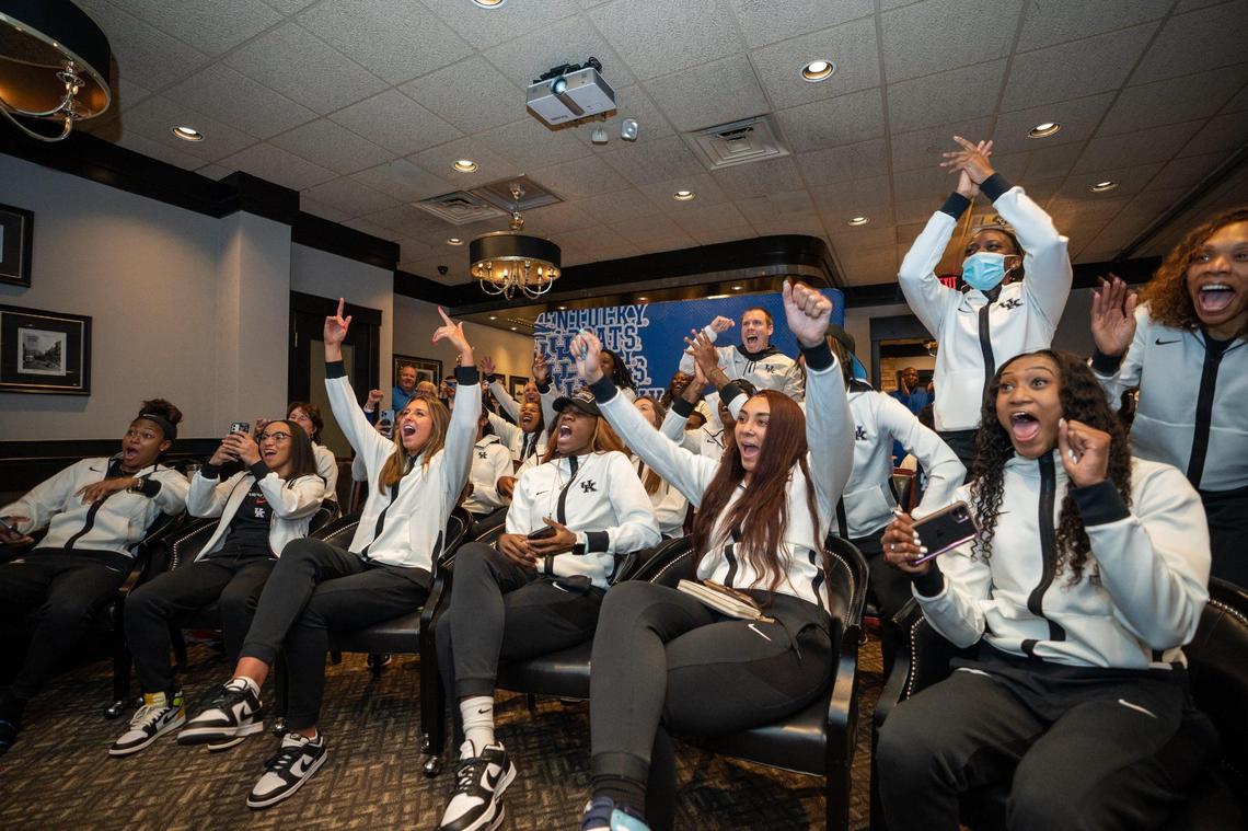 The UK women’s basketball team held a watch party to learn its seeding in the NCAA tournament on Sunday in Lexington.