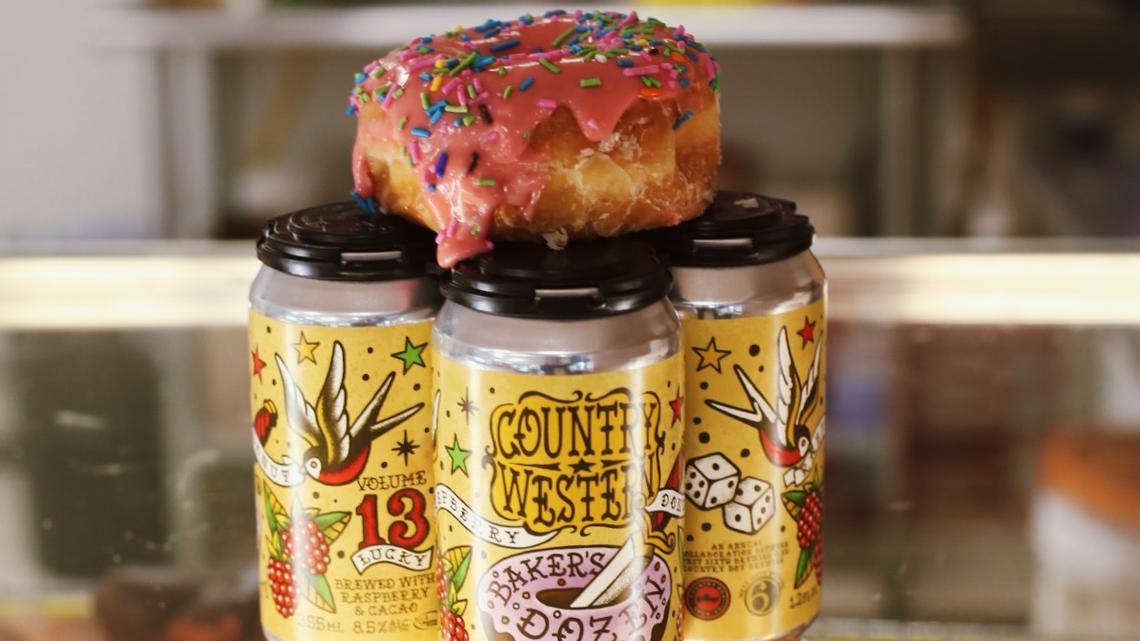 For Lexington Craft Beer Week, Country Boy and West Sixth breweries joined forces for Country Western Vol. 13: Baker’s Dozen. The craft beer is a raspberry donut inspired stout, brewed with raspberry and cacao with 8.5% ABV.
