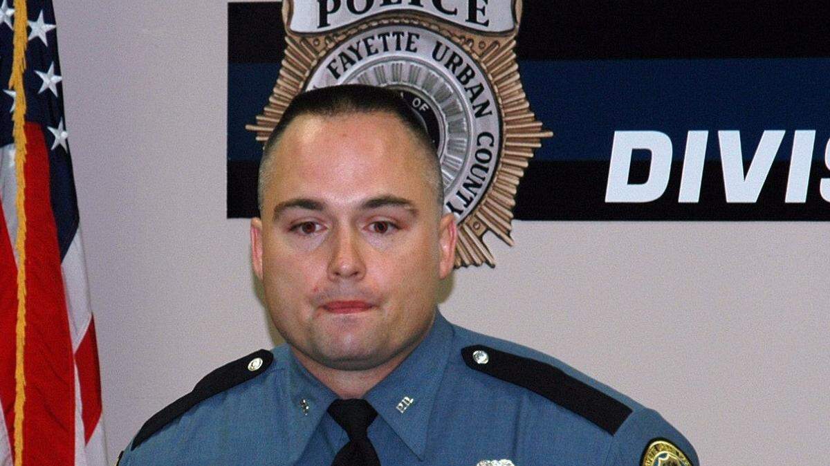 Lexington police officer Aaron Kidd in 2015 received the Positive Force Award for his actions while on duty on Feb. 6, 2003, and at other times. Officer Kidd was shot in the face while trying to arrest a man suspected in connection with multiple robberies. The officer responded -- as trained -- by shooting the suspect, supervisors said.. The suspect was killed. Then Mayor Teresa Ann Isaac stood at Kidd’s side.