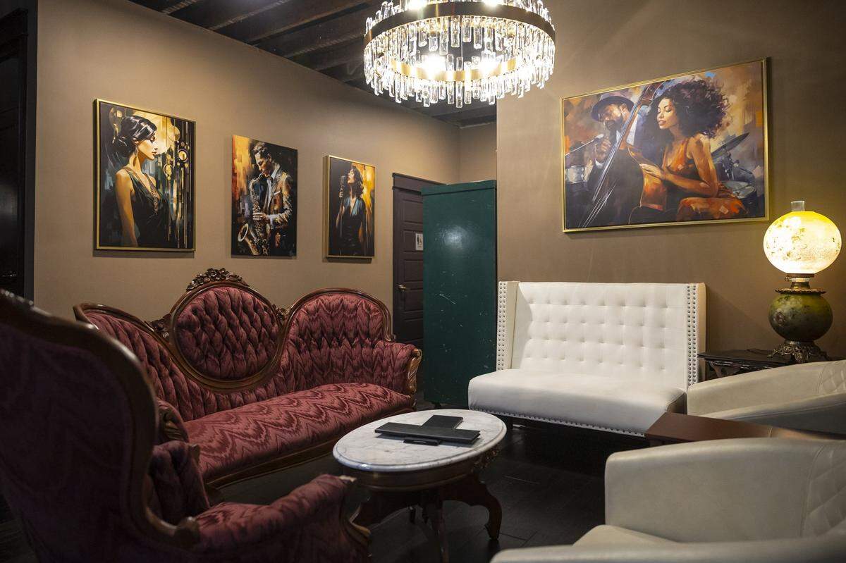 The Emerald Hound Jazz Bar is located in Somerset's Fountain Square and opened in April.