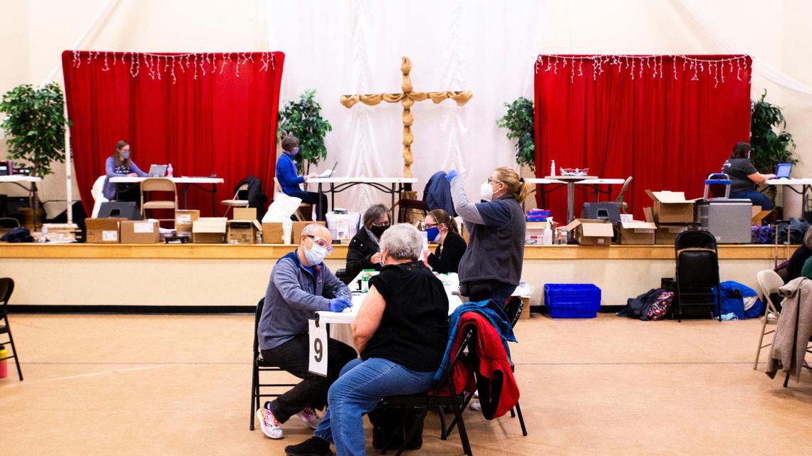 Lexington faith leaders and members of the public got their COVID-19 vaccines during the kickoff for the Lex Do This! campaign at the Lexington-Fayette County Health Department-run vaccine clinic at Consolidated Baptist Church in Lexington, Ky., on Friday, Feb. 12, 2021.